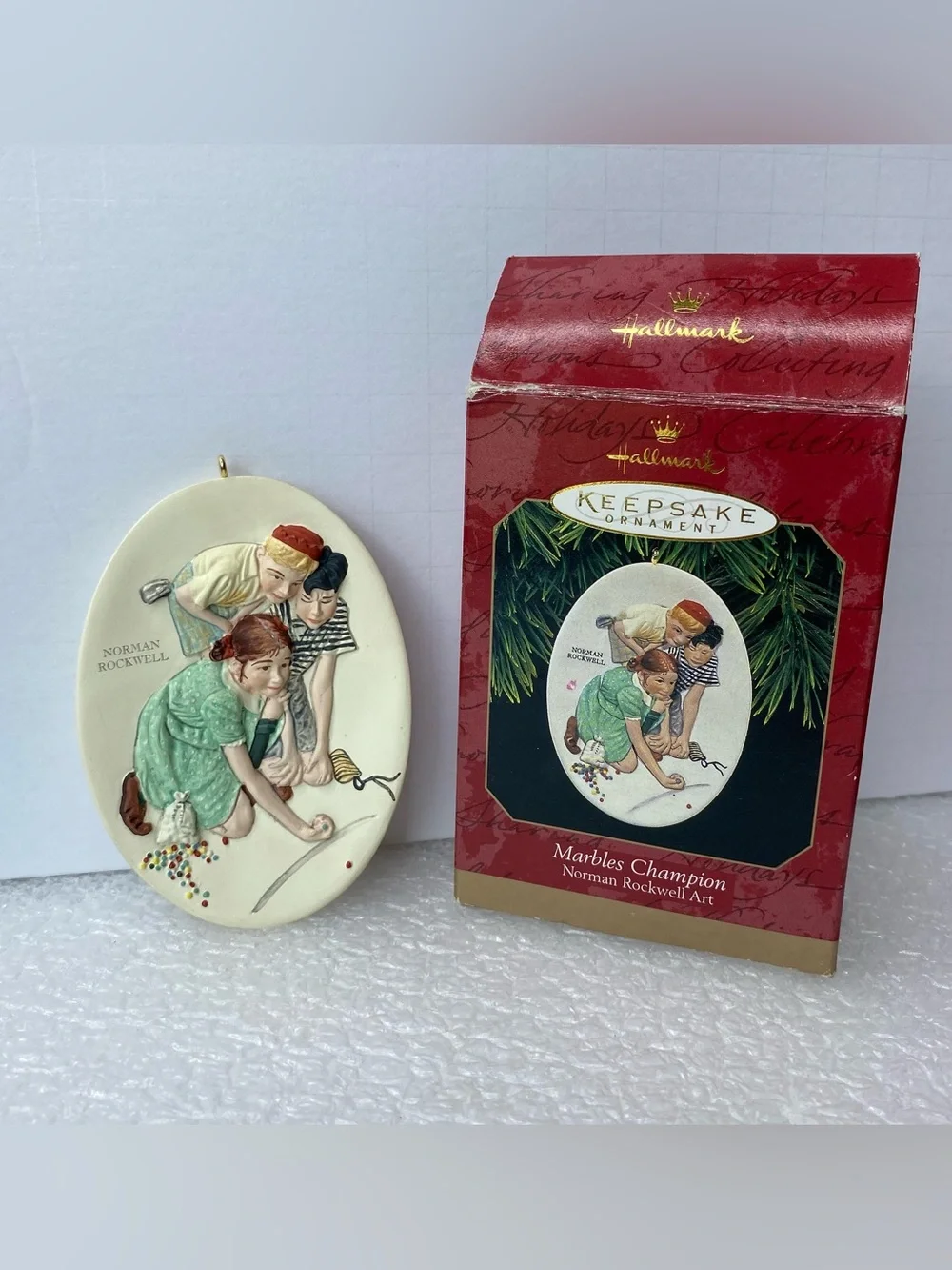 Vintage 1997 Hallmark Keepsake Norman Rockwell Art 